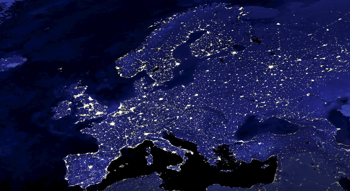 European energy map from space