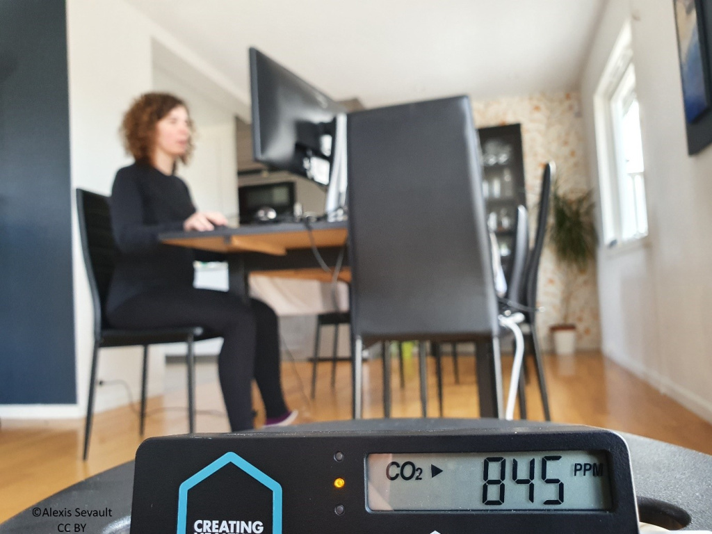 CO2 measurement in a home office