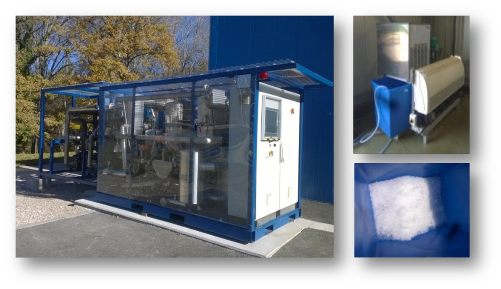 Prototype of absorption chiller developed by CEA for 100 kW cold production