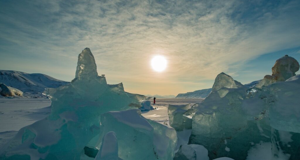 Icy landscape of Svalbard