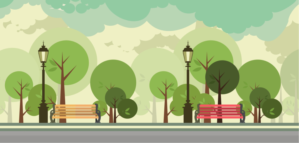 City trees graphic