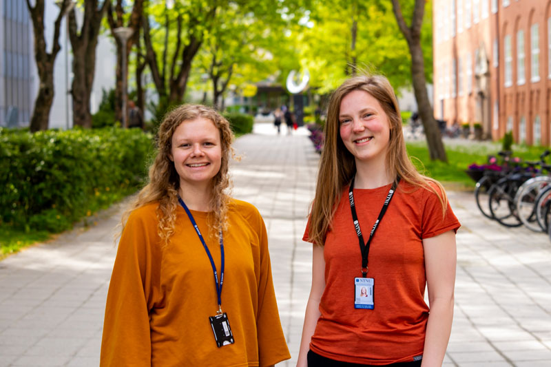 Kjersti Berg and Aurora Flataker, PhD candidates at the CINELDI research centre.