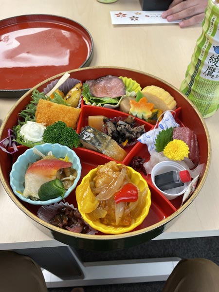 Beautiful lunchboxes served at the InterER-Cold workshop.