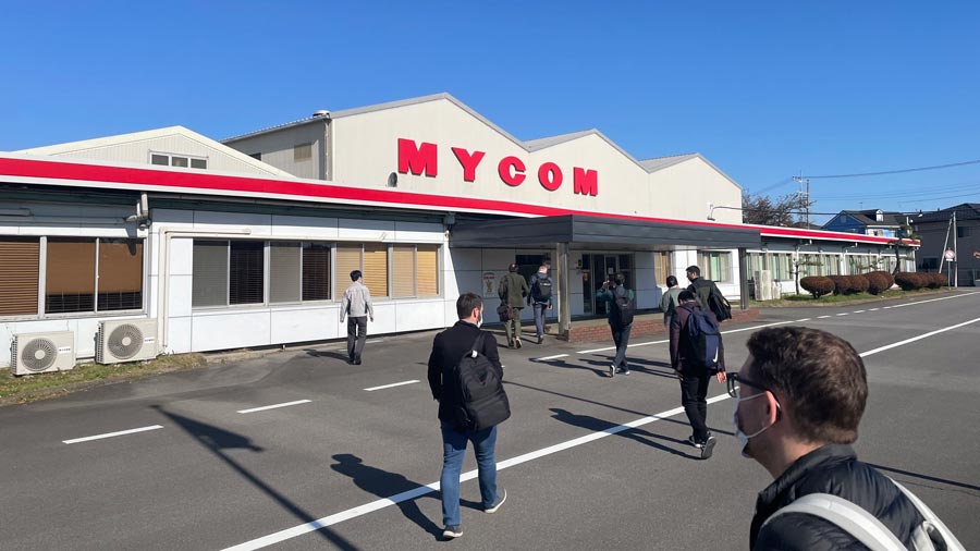 Visit at Mayekawa manufacturing plant in Moriya, close to Tokyo.