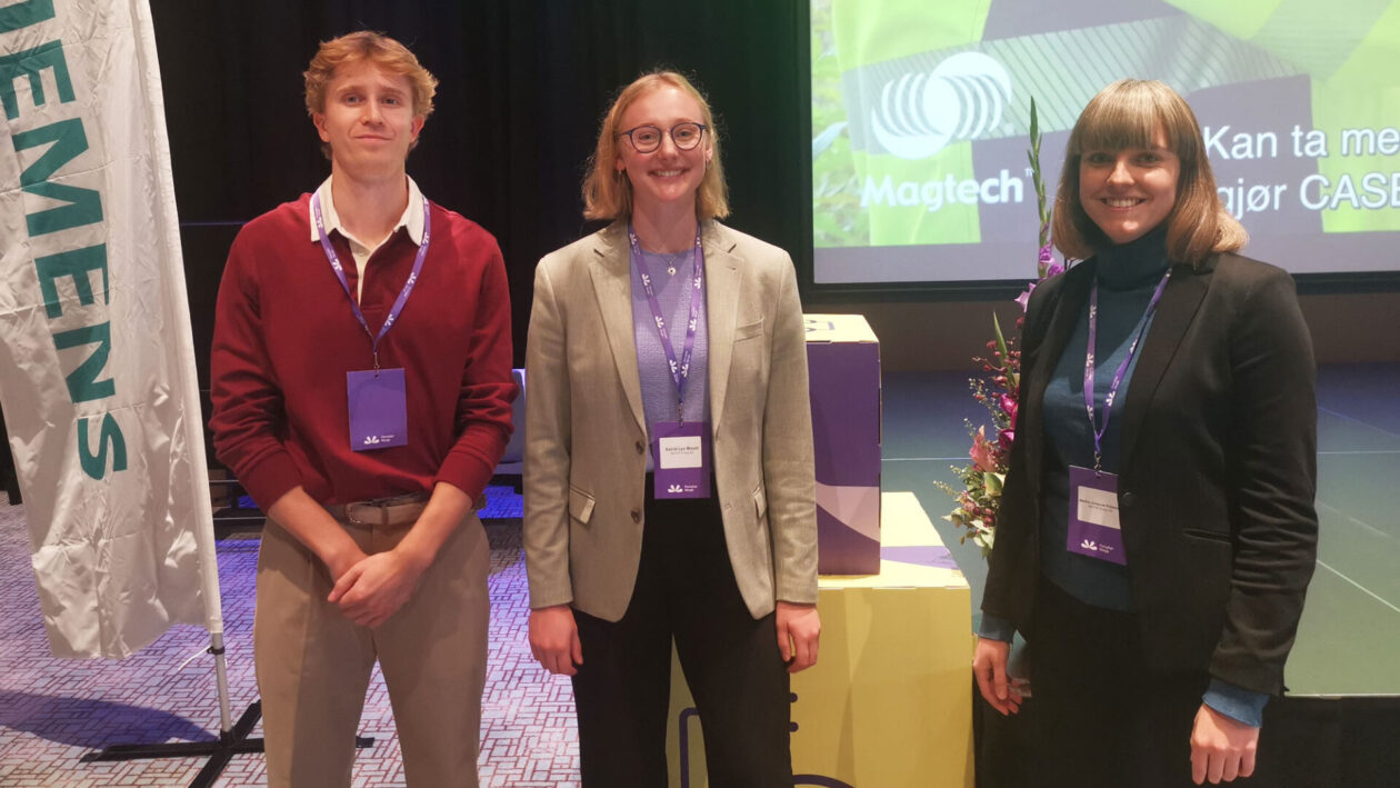 Nicolay, Astrid og Martha koste seg på to innholdsrike og spennende dager på Smartgridkonferansen i Trondheim.