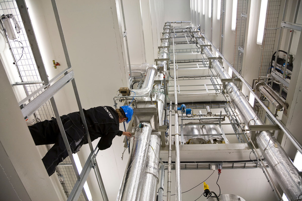 SINTEF carbon capture test rig