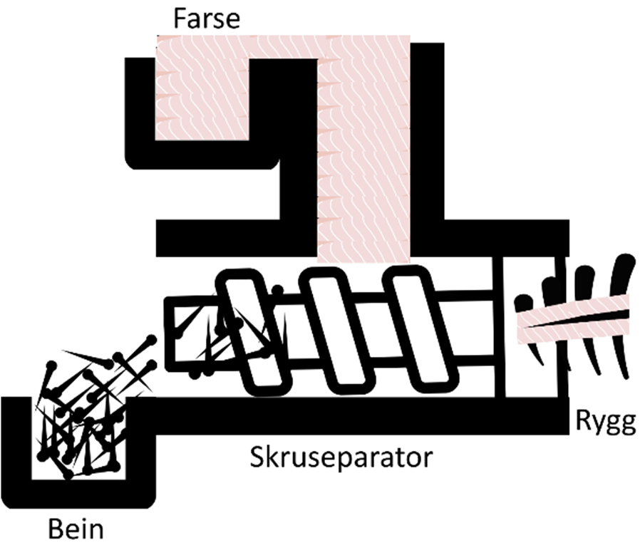 Illustrasjon av skruseparatoren