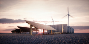 batteries, sun and wind power