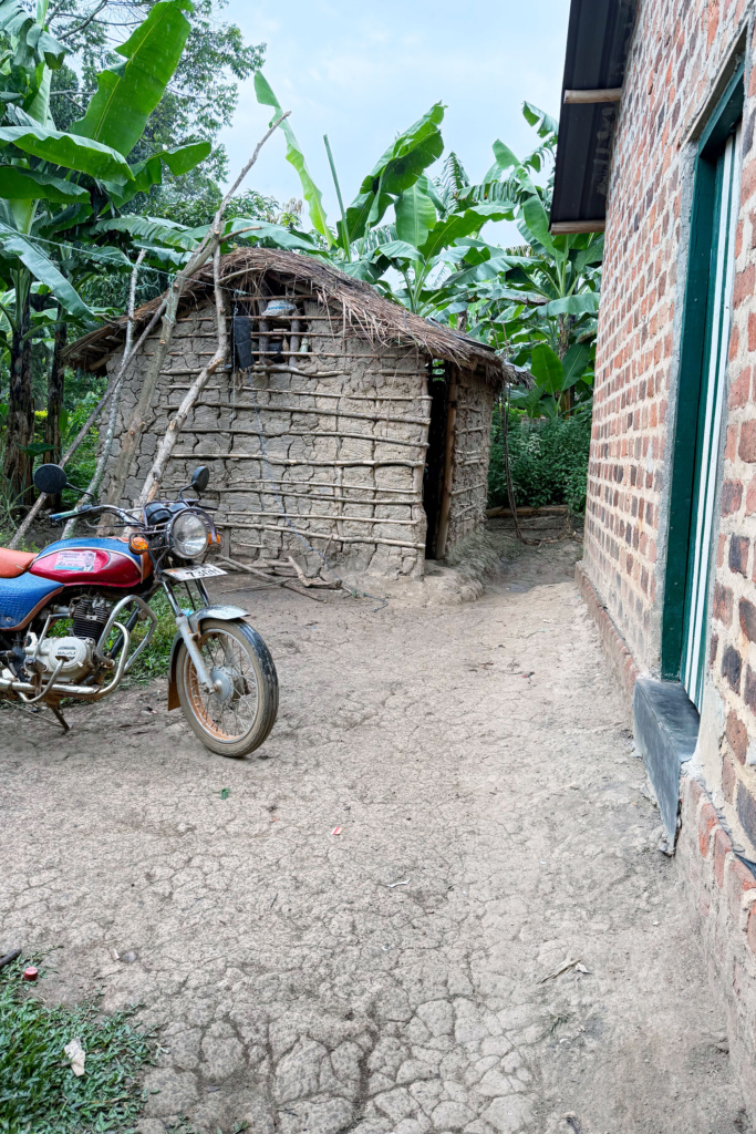 Motorbike in Ugandan village