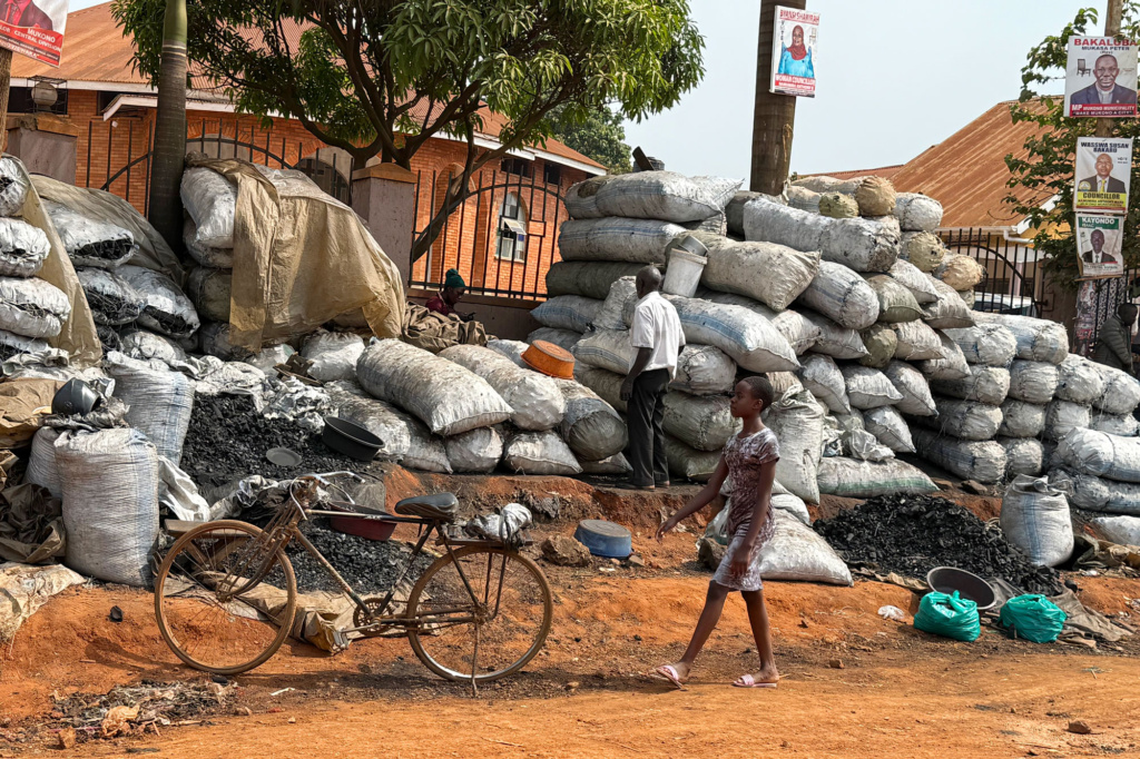 A charcoal shop in Uganda