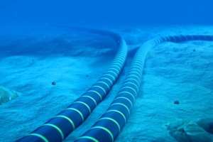 3D representation of subsea cables