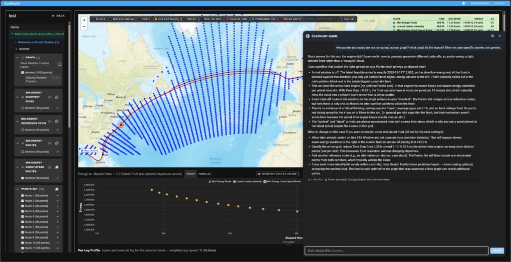 Screenshot of computer software